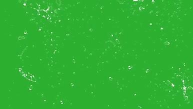 带通道绿幕透明水波滴入升起后期电影素材视频的预览图